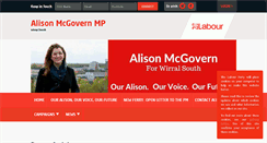 Desktop Screenshot of alisonmcgovern.org.uk